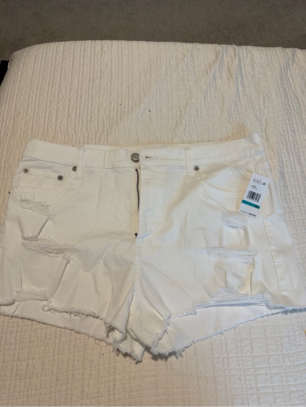 Aeropostale White VINTAGE HIGH RISE Shorts - Picture 2 of 7